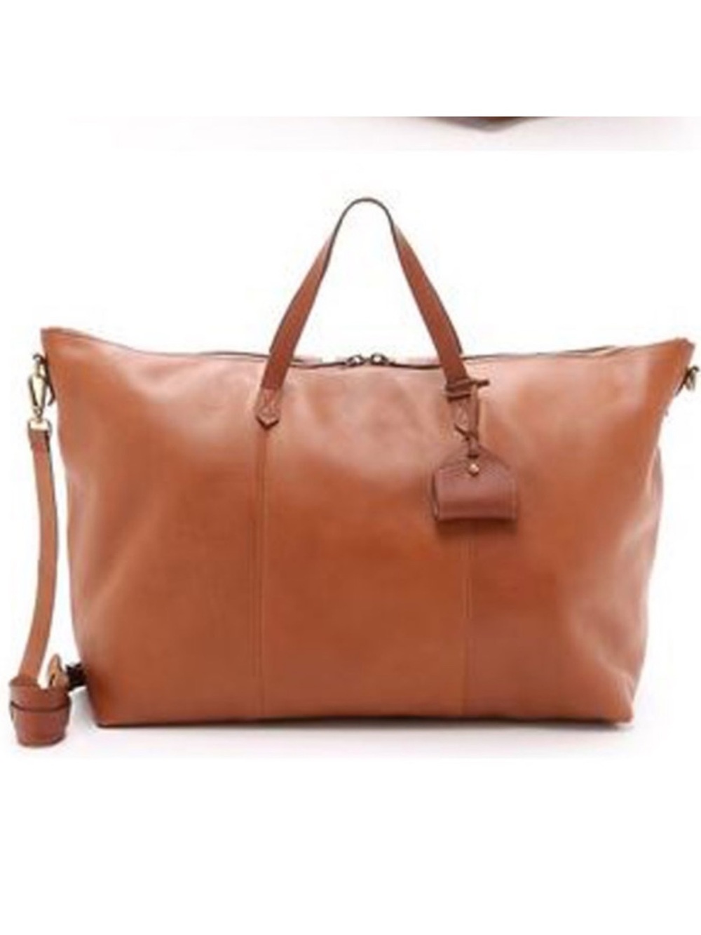 Madewell Large Leather Tote in Cognac - Picture 5 of 11